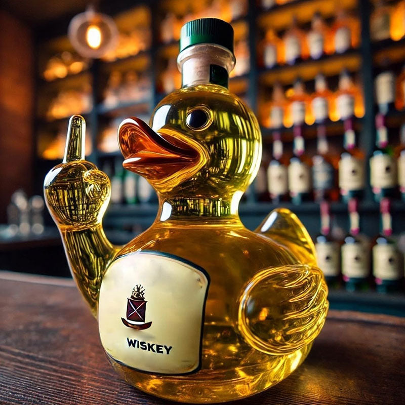 Middle Finger Duck Bottle Decanter 10 Oz Middle Finger Duck Bottle