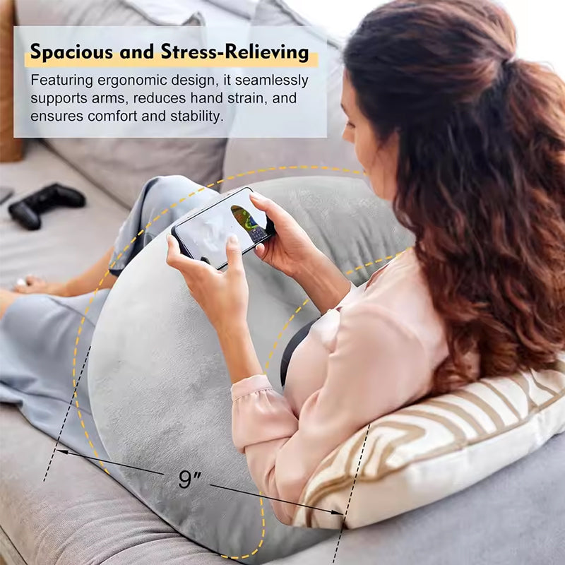 Crocheted Reading & Arm-Support Pillow