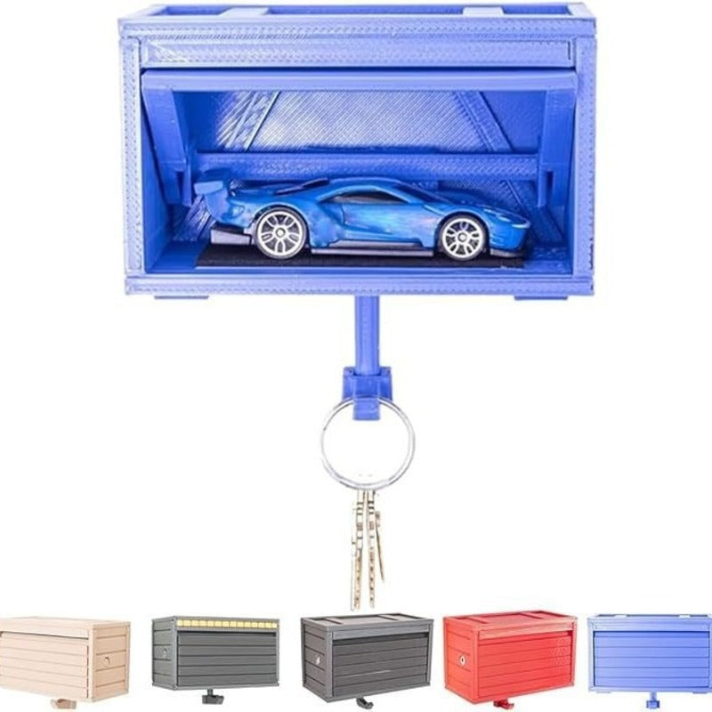 Space-saving wall wooden key holder