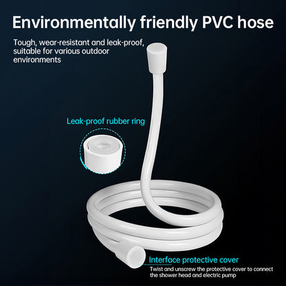 Rechargeable Camping Shower Pump with Digital Display