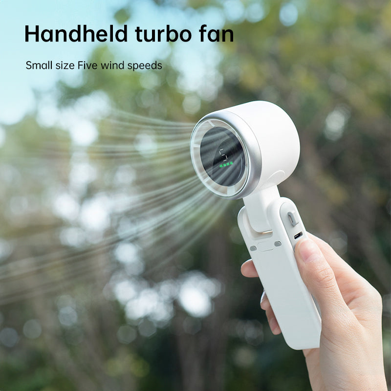 Foldable USB-Rechargeable Wearable Neck Fan