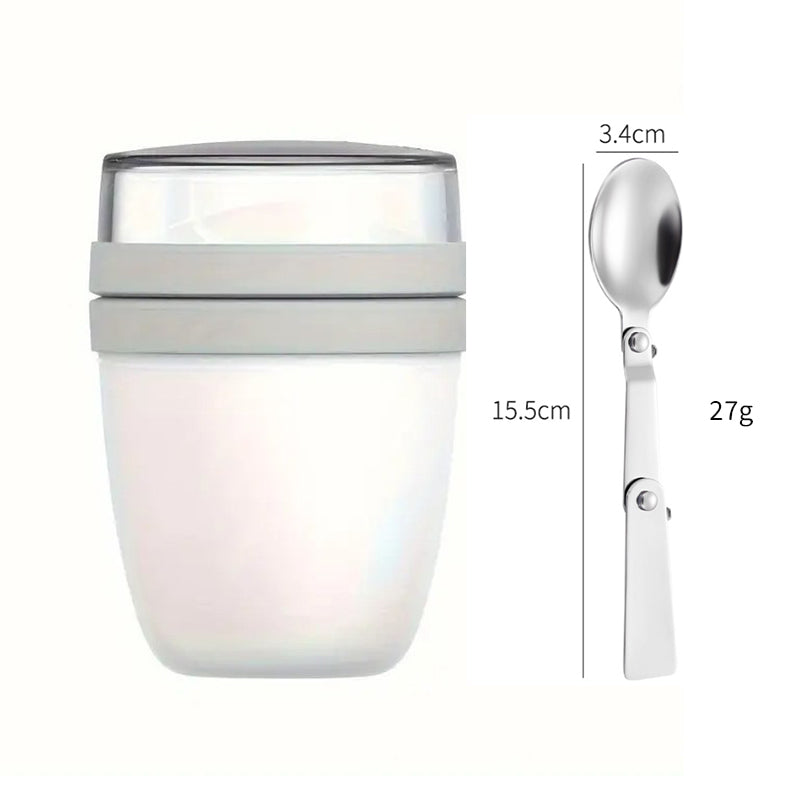 Portable Yogurt & Cereal Cup with Lid