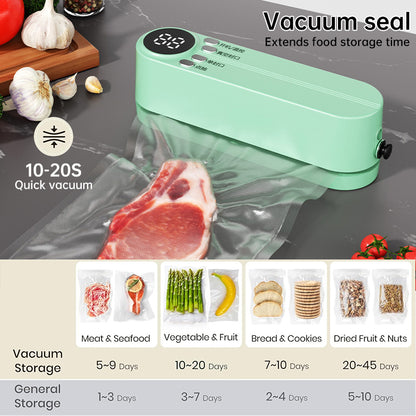 Cordless 3-in-1 Food Sealer with Storage Bags