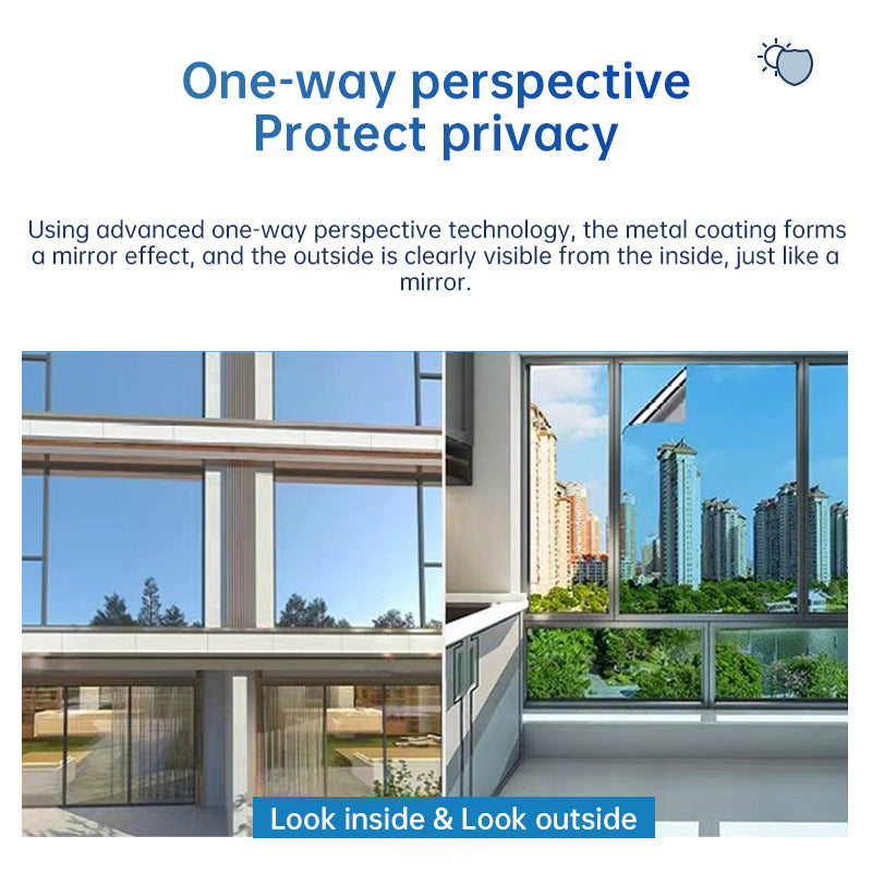 One-Way Static-Cling Window Privacy Film