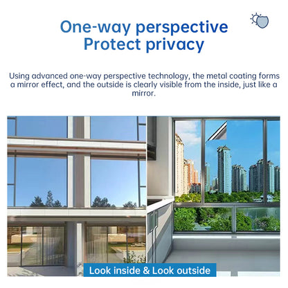 One-Way Static-Cling Window Privacy Film