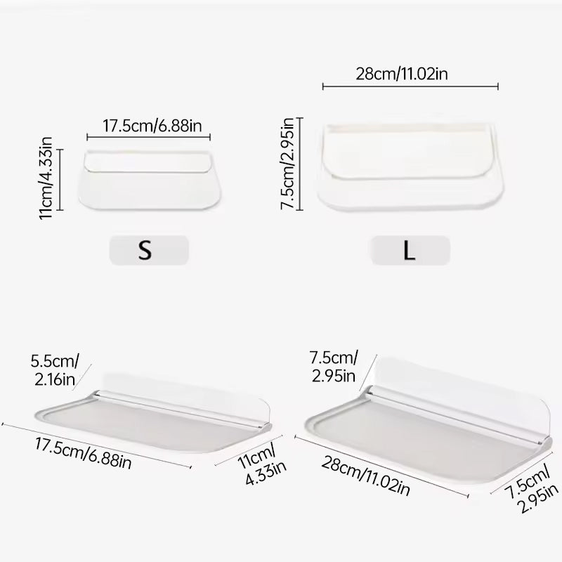 Punch-Free Floating Bathroom Shelf