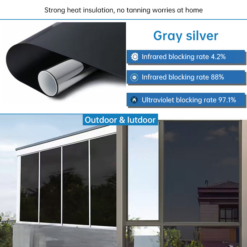 One-Way Static-Cling Window Privacy Film