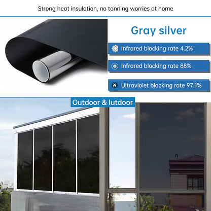 One-Way Static-Cling Window Privacy Film