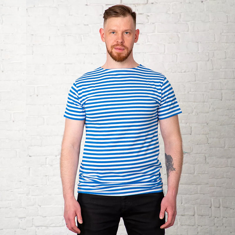 Unisex Striped Quick-Dry Short-Sleeve Shirt