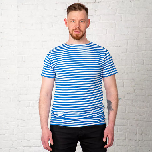 Unisex Striped Quick-Dry Short-Sleeve Shirt