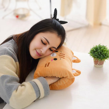 Plush Hand-Warmer Nap Pillow