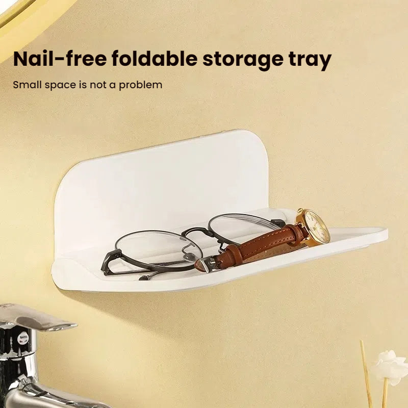 Punch-Free Floating Bathroom Shelf