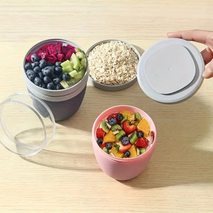 Portable Yogurt & Cereal Cup with Lid
