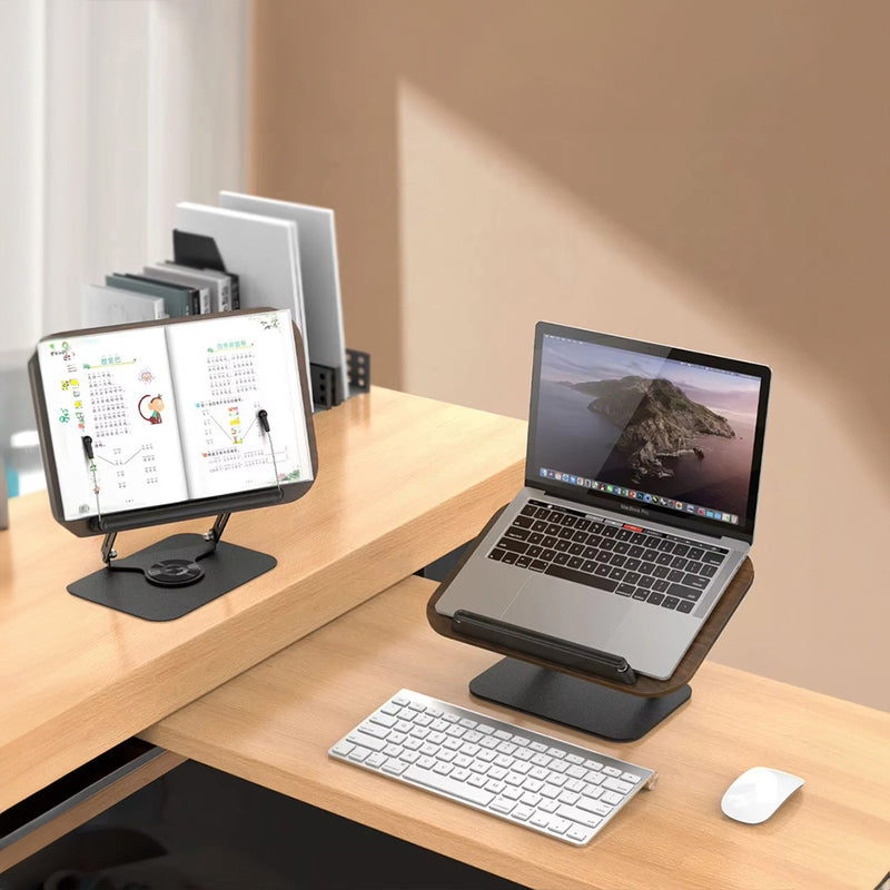 360° Rotating Adjustable Book & Laptop Stand
