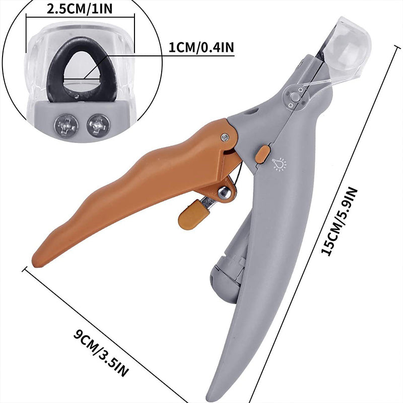 Professional Cat & Dog Trimmer Professional LED - lit pet nail clippers for cats and dogs. Toe - claw cutting tool, pet supplies.