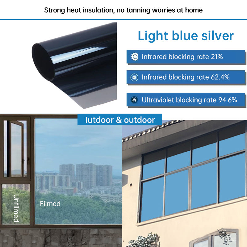 One-Way Static-Cling Window Privacy Film