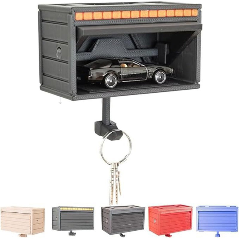 Space-saving wall wooden key holder