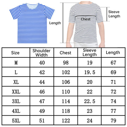 Unisex Striped Quick-Dry Short-Sleeve Shirt