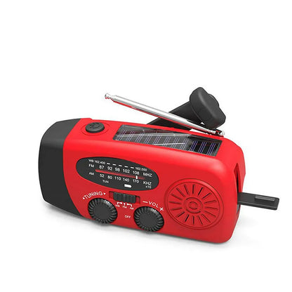 Hand-Crank Emergency Solar Radio & Power Bank