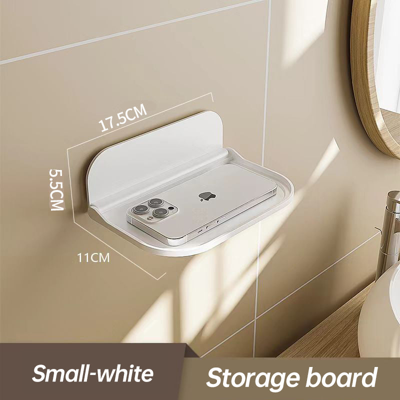 Punch-Free Floating Bathroom Shelf
