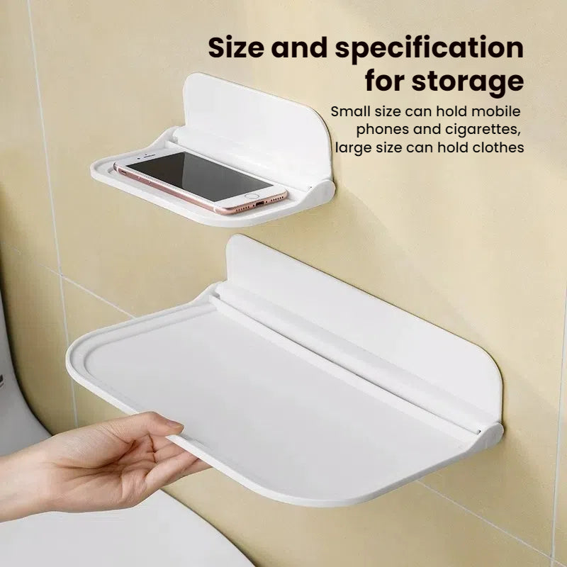 Punch-Free Floating Bathroom Shelf