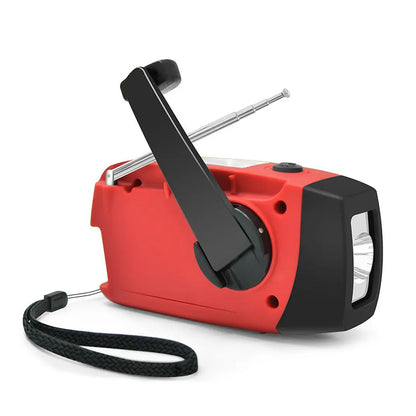 Hand-Crank Emergency Solar Radio & Power Bank