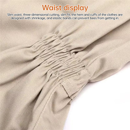 Ventilated Full-Body Beekeeping Suit with Gloves