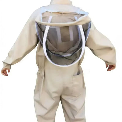 Ventilated Full-Body Beekeeping Suit with Gloves