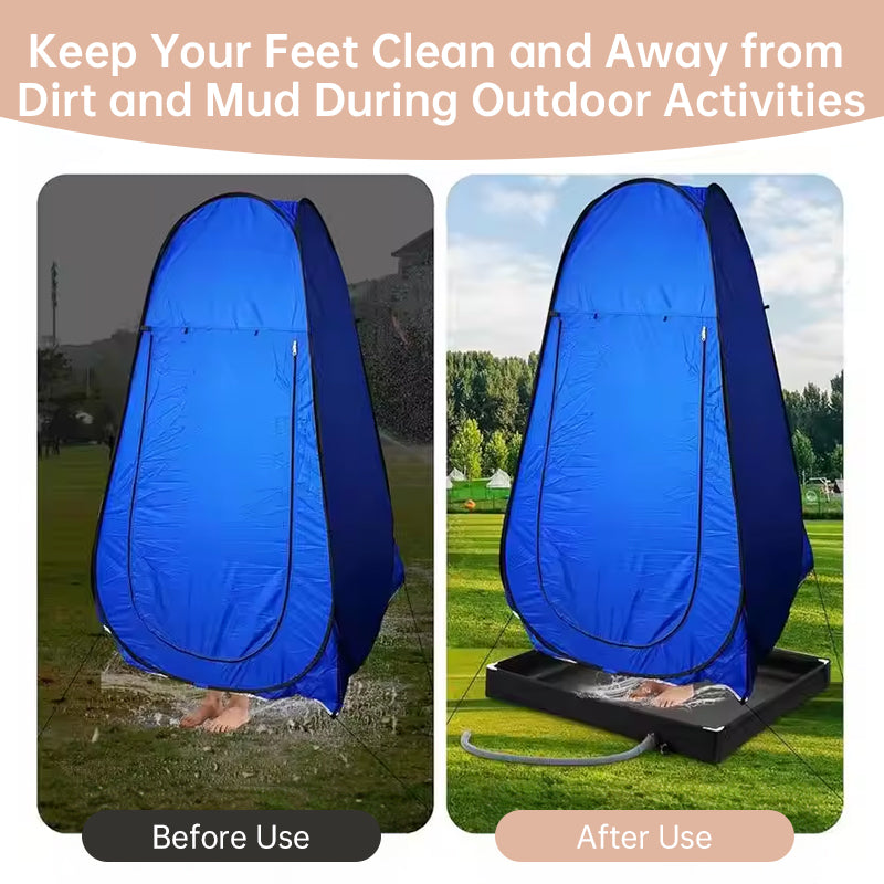 Foldable Outdoor Shower Tray for Pets & Travel
