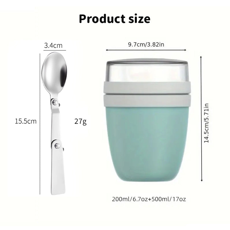 Portable Yogurt & Cereal Cup with Lid