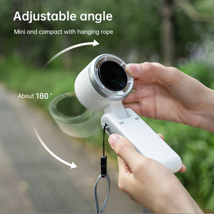 Foldable USB-Rechargeable Wearable Neck Fan