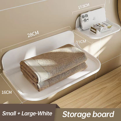 Punch-Free Floating Bathroom Shelf
