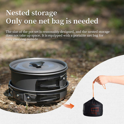 1–3 Person Portable Camping Cookware Set