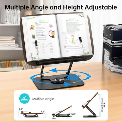 360° Rotating Adjustable Book & Laptop Stand