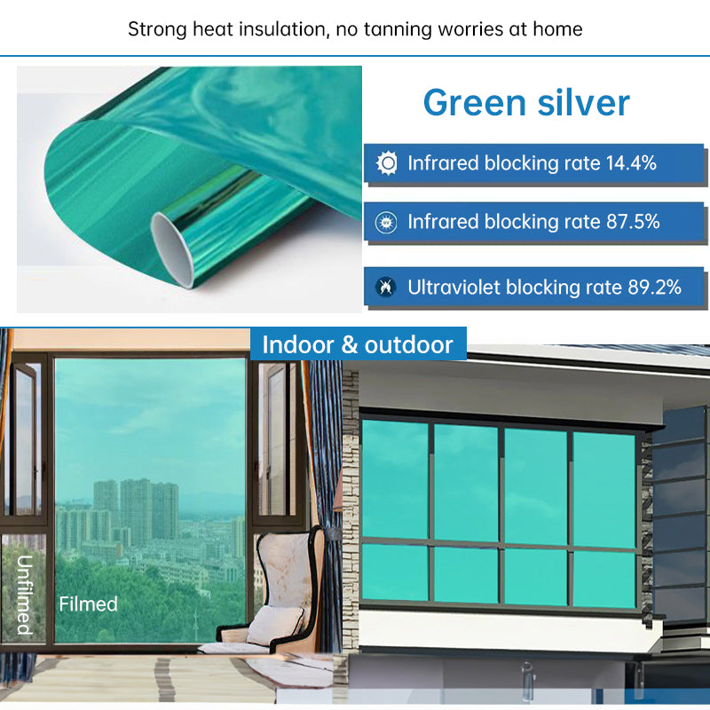 One-Way Static-Cling Window Privacy Film
