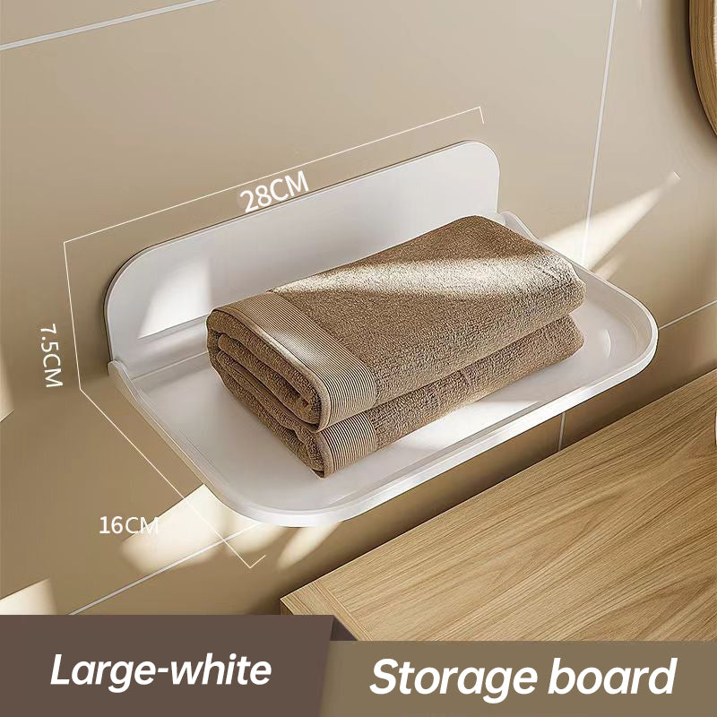 Punch-Free Floating Bathroom Shelf