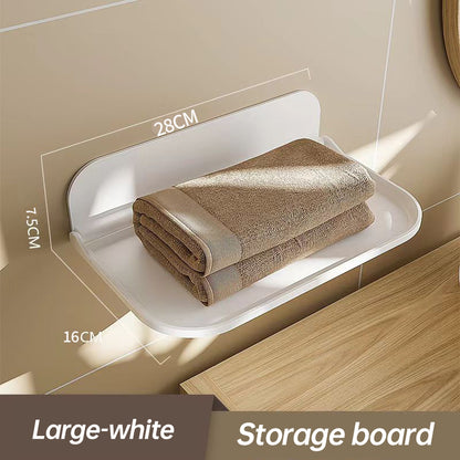 Punch-Free Floating Bathroom Shelf