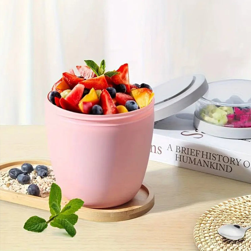 Portable Yogurt & Cereal Cup with Lid