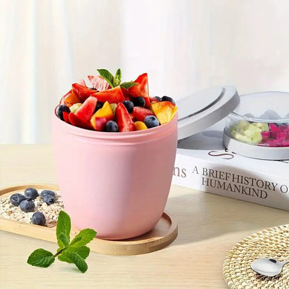 Portable Yogurt & Cereal Cup with Lid