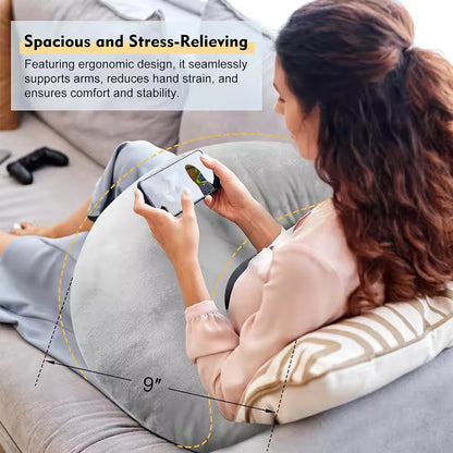 Crocheted Reading & Arm-Support Pillow