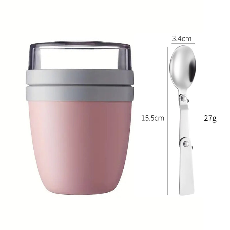 Portable Yogurt & Cereal Cup with Lid