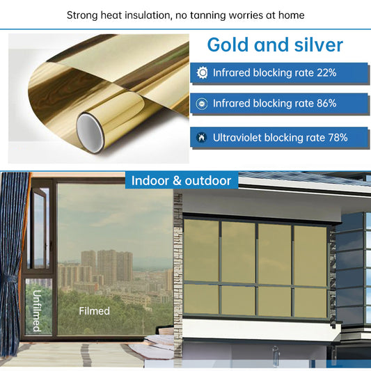 One-Way Static-Cling Window Privacy Film