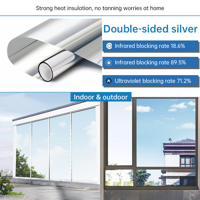 One-Way Static-Cling Window Privacy Film