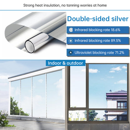 One-Way Static-Cling Window Privacy Film
