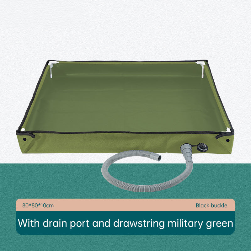 Foldable Outdoor Shower Tray for Pets & Travel