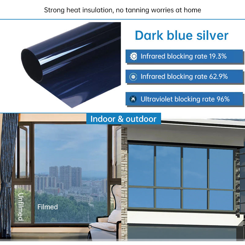 One-Way Static-Cling Window Privacy Film