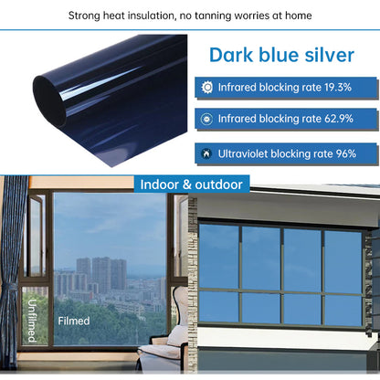 One-Way Static-Cling Window Privacy Film