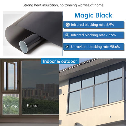 One-Way Static-Cling Window Privacy Film