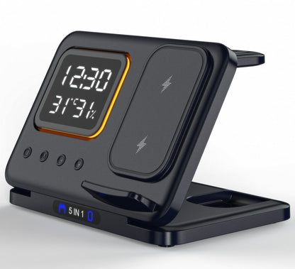 5-in-1 Wireless Charging Phone Stand (15W Fast Charge)