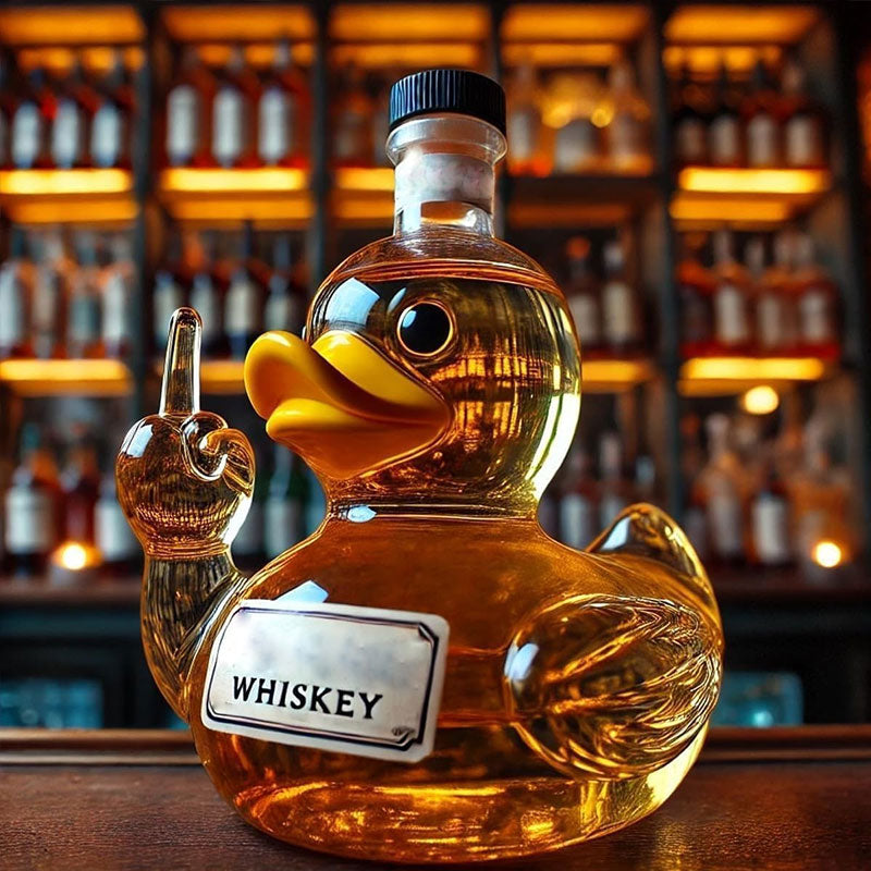  Middle Finger Duck Bottle Decanter 10 Oz Middle Finger Duck Bottle